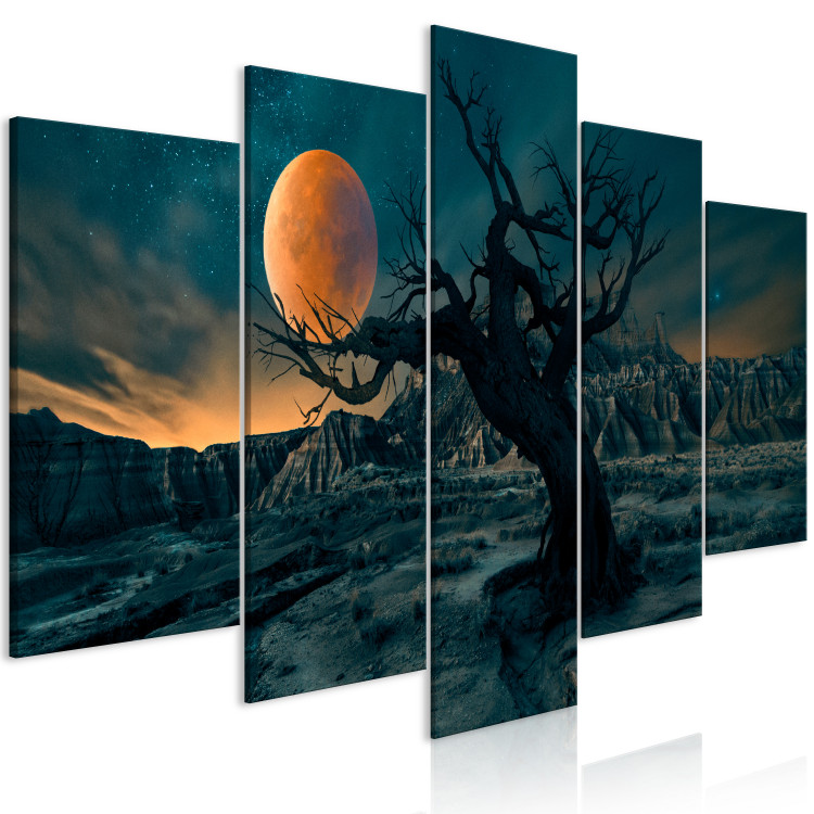 Canvas Print Twilight Time (5 Parts) Wide Green 123672 additionalImage 2