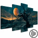 Canvas Print Twilight Time (5 Parts) Wide Green 123672 additionalThumb 6