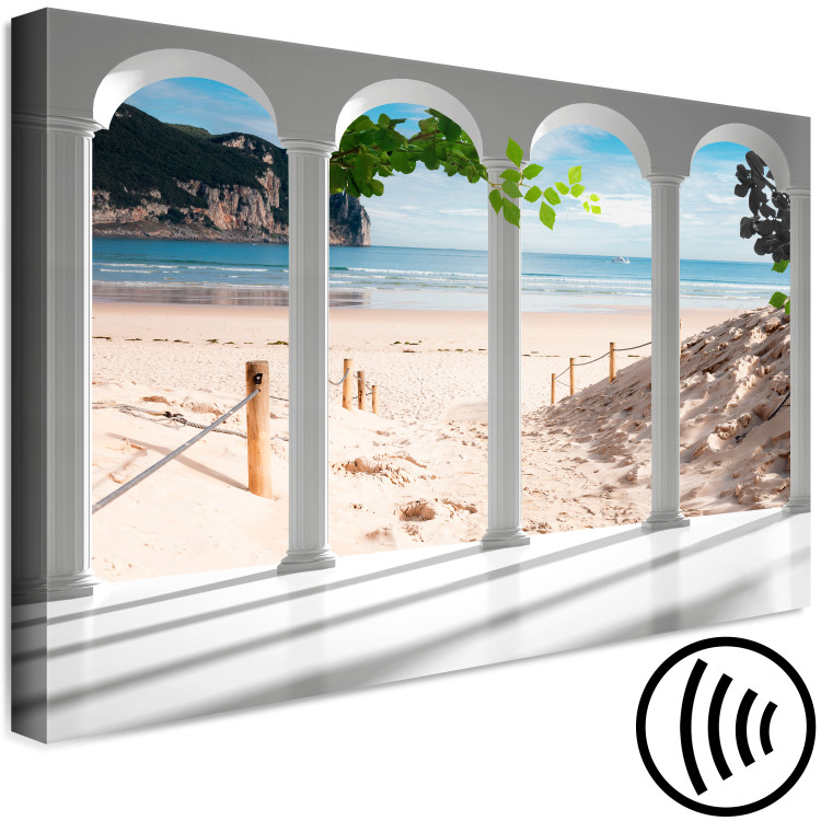 Canvas Print Columns and Beach (1 Part) Wide 124372 additionalImage 6