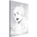 Canvas Art Print Woman bathed in milk - an abstract composition on grey background 124472 additionalThumb 2