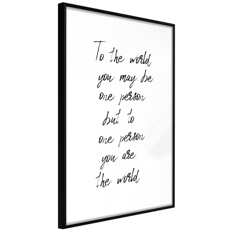 Wall Poster You Are My World - English quote on a contrasting white background 125272 additionalImage 12