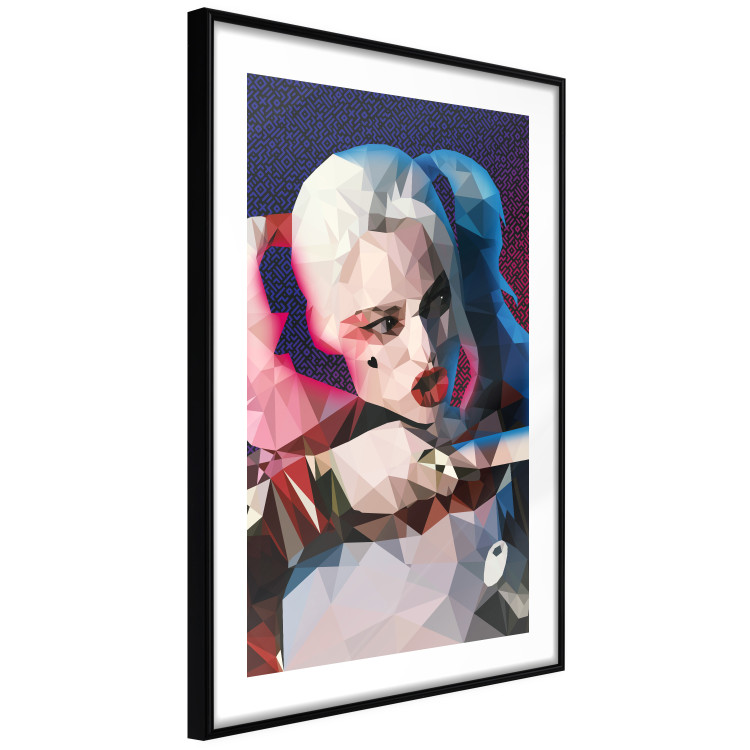 Wall Poster Harlequin - portrait of a woman with geometric figures in an abstract style 125372 additionalImage 13