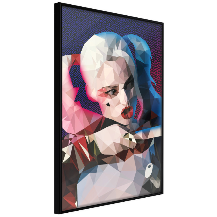 Wall Poster Harlequin - portrait of a woman with geometric figures in an abstract style 125372 additionalImage 10