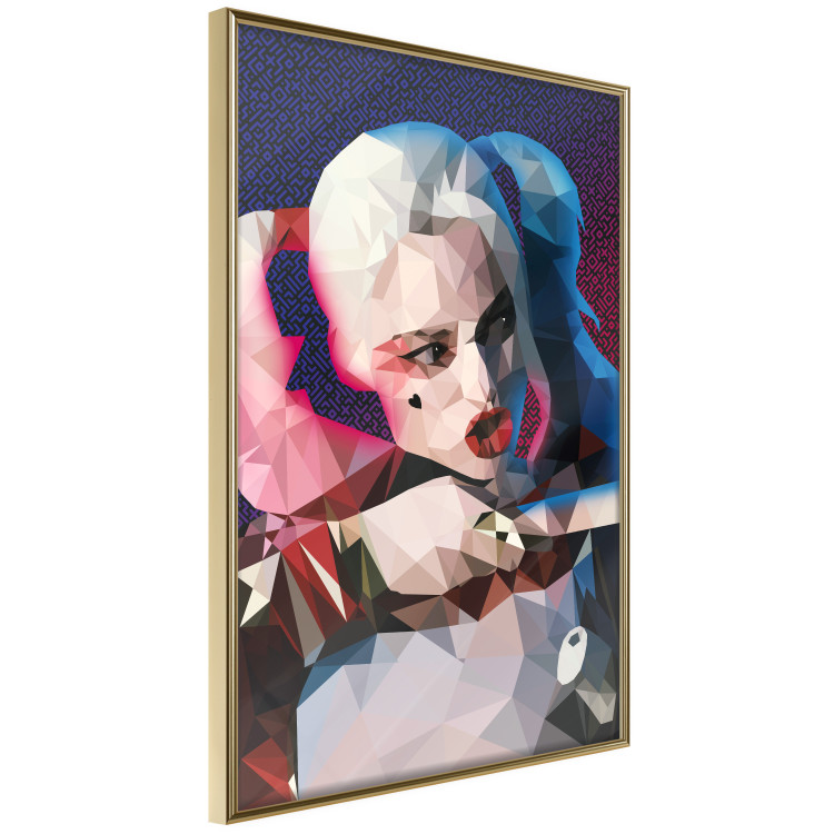 Wall Poster Harlequin - portrait of a woman with geometric figures in an abstract style 125372 additionalImage 12