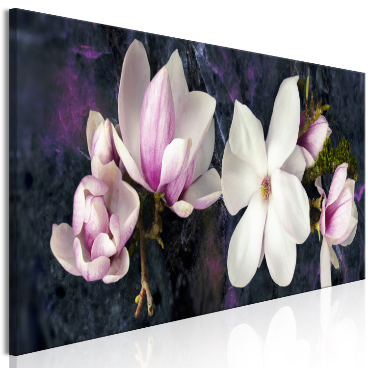 Canvas Art Print Avant-Garde Magnolia (1 Part) Narrow Violet 125772 additionalImage 2