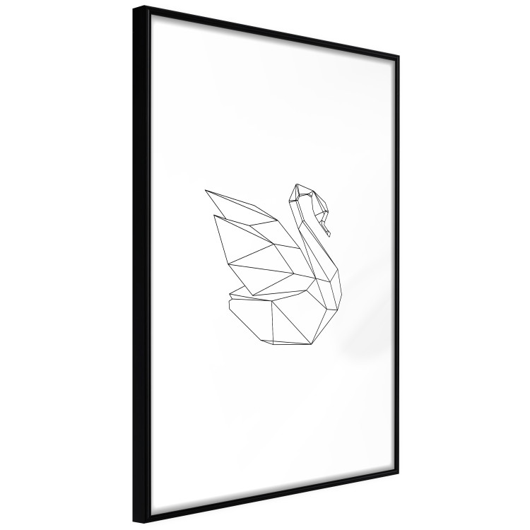 Wall Poster Geometric Swan - abstract animal line art on white background 128072 additionalImage 2