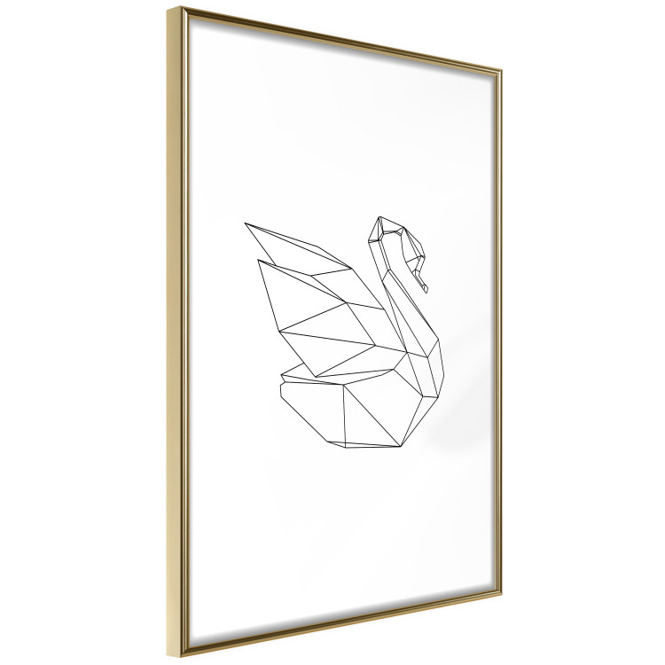 Wall Poster Geometric Swan - abstract animal line art on white background 128072 additionalImage 10