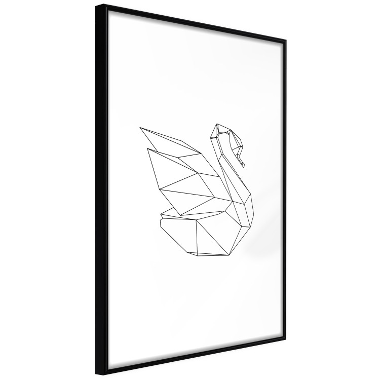 Wall Poster Geometric Swan - abstract animal line art on white background 128072 additionalImage 11