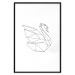 Wall Poster Geometric Swan - abstract animal line art on white background 128072 additionalThumb 16