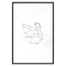 Wall Poster Geometric Swan - abstract animal line art on white background 128072 additionalThumb 15