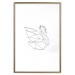 Wall Poster Geometric Swan - abstract animal line art on white background 128072 additionalThumb 14
