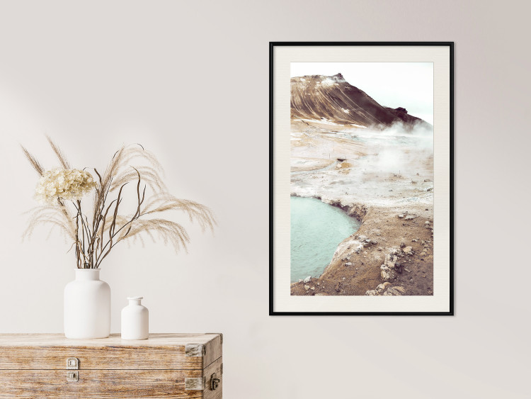 Wall Poster Path of Mists - landscape of mountain terrain and water in warm tones 129472 additionalImage 24