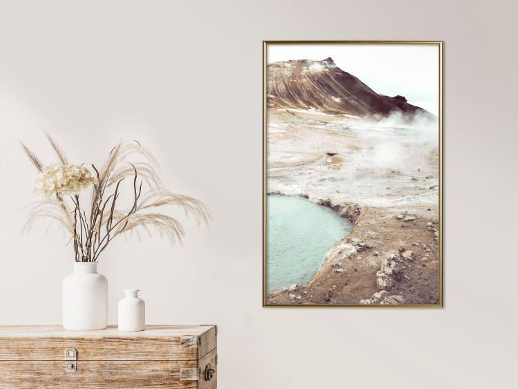 Wall Poster Path of Mists - landscape of mountain terrain and water in warm tones 129472 additionalImage 5