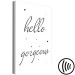 Canvas Art Print Hello Gorgeous (1-part) vertical - English inscription with stars 129572 additionalThumb 6