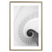 Poster White Stairs - black and white architecture of a winding staircase 129772 additionalThumb 14