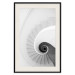 Poster White Stairs - black and white architecture of a winding staircase 129772 additionalThumb 19