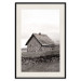 Poster Fisherman's Hut - landscape of a field and a stone house against a clear sky 130272 additionalThumb 19
