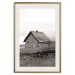Poster Fisherman's Hut - landscape of a field and a stone house against a clear sky 130272 additionalThumb 20