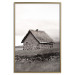 Poster Fisherman's Hut - landscape of a field and a stone house against a clear sky 130272 additionalThumb 17