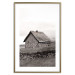 Poster Fisherman's Hut - landscape of a field and a stone house against a clear sky 130272 additionalThumb 16