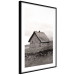 Poster Fisherman's Hut - landscape of a field and a stone house against a clear sky 130272 additionalThumb 12