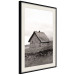 Poster Fisherman's Hut - landscape of a field and a stone house against a clear sky 130272 additionalThumb 5