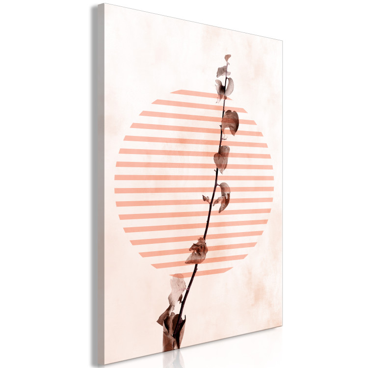 Canvas Print Weak twig - abstract with nature and a geometric pattern 131672 additionalImage 2