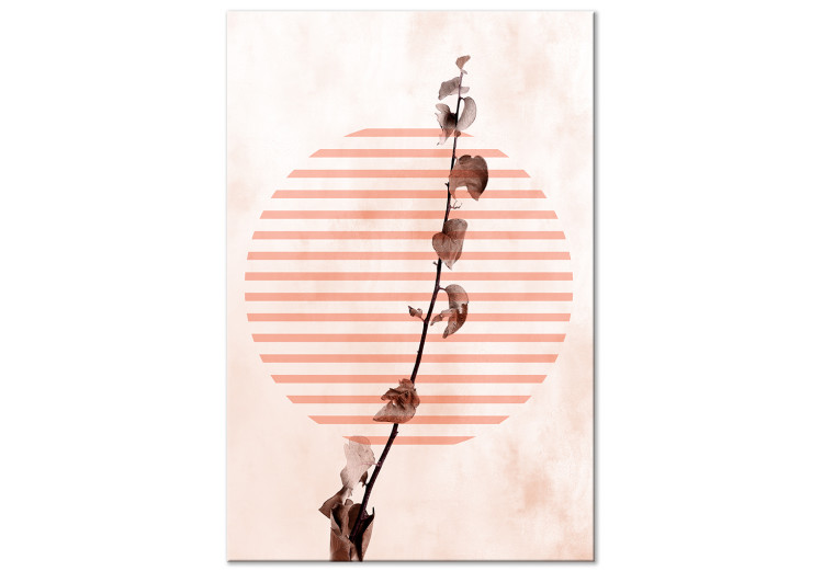 Canvas Print Weak twig - abstract with nature and a geometric pattern 131672