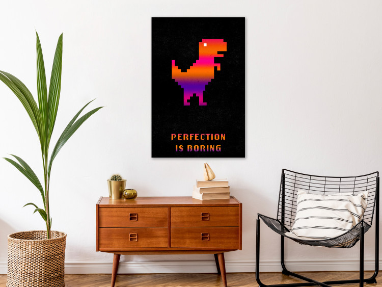 Canvas Art Print Perfection Is Boring (1 Part) Vertical 131872 additionalImage 3