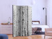 Room Divider Birch Forest (3-piece) - black and white landscape among tall trees 133172 additionalThumb 2