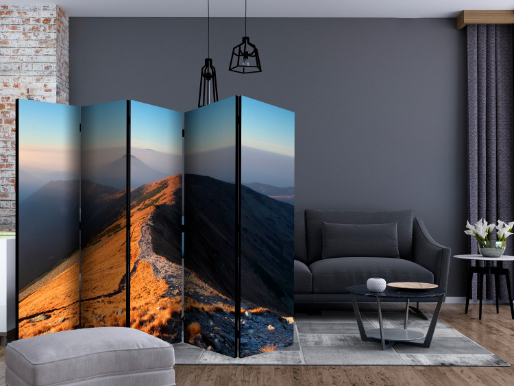 Room Divider Screen Trail in the Western Tatras II - mountain landscape against the sky and fog 133972 additionalImage 4
