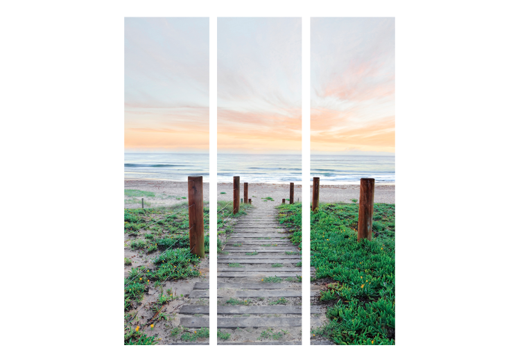 Room Divider Amidst the Grass - beach and sea landscape against a sunset backdrop 134072 additionalImage 3