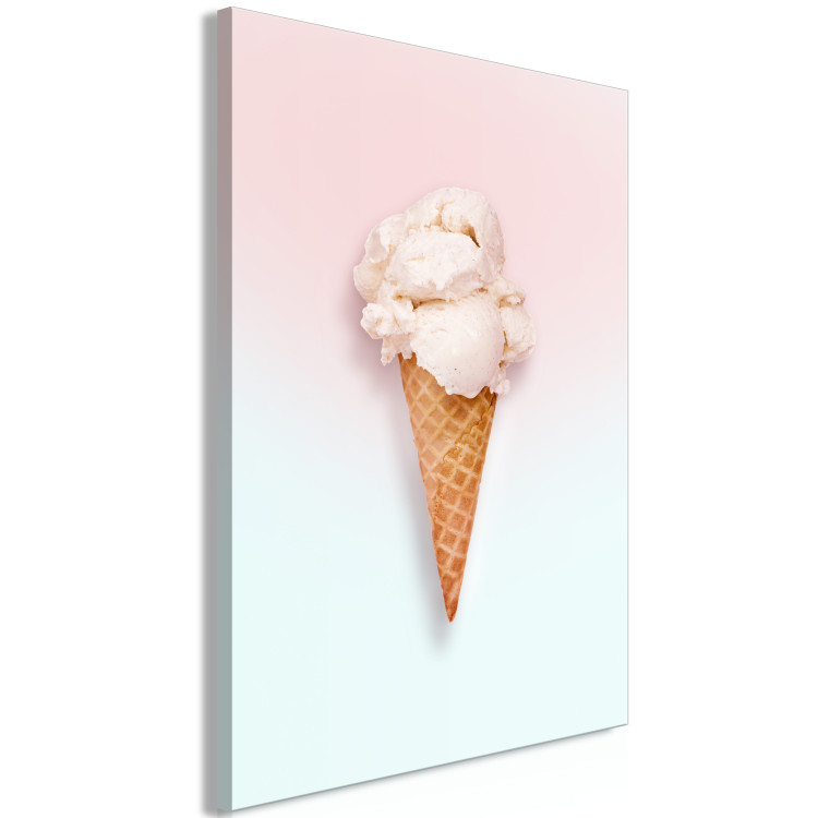 Canvas Print Ice cream in Wafer - Pastel Boho style composition 135872 additionalImage 2