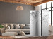 Room Divider Screen Rose Waterfall - Third Variant (3-piece) - Gray flowers amidst white 136172 additionalThumb 4