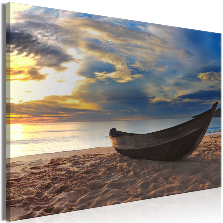 Large canvas print Boat on the Beach [Large Format] 136372 additionalImage 2