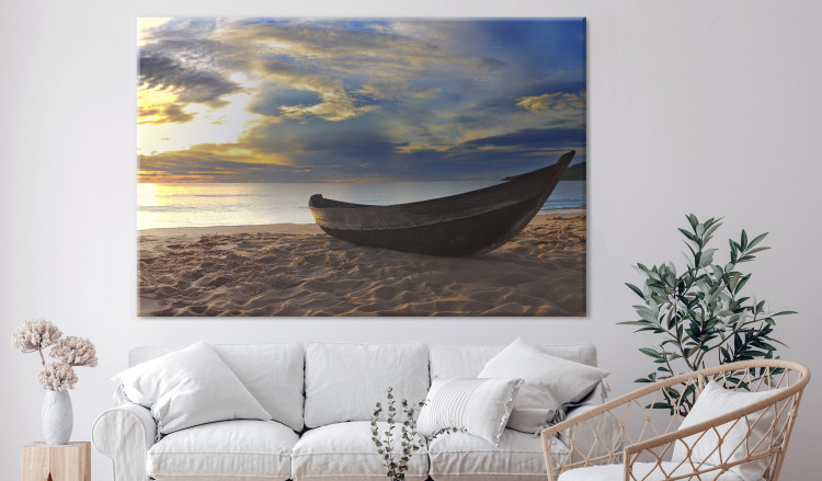 Large canvas print Boat on the Beach [Large Format] 136372 additionalImage 4