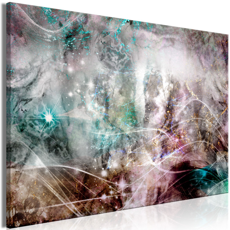 Canvas Print Dream of a Summer Night (1-piece) Wide - colorful glowing abstraction 137872 additionalImage 2