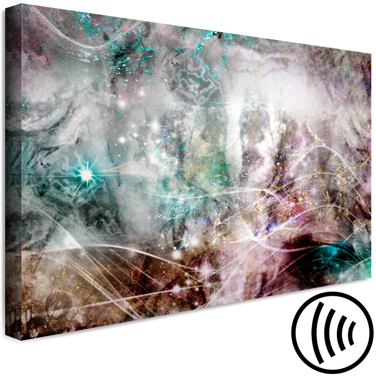 Canvas Print Dream of a Summer Night (1-piece) Wide - colorful glowing abstraction 137872 additionalImage 6