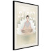Poster Love Yoga - meditating woman against white flowers in a Zen style 138872 additionalThumb 8
