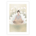 Poster Love Yoga - meditating woman against white flowers in a Zen style 138872 additionalThumb 18