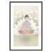 Poster Love Yoga - meditating woman against white flowers in a Zen style 138872 additionalThumb 20