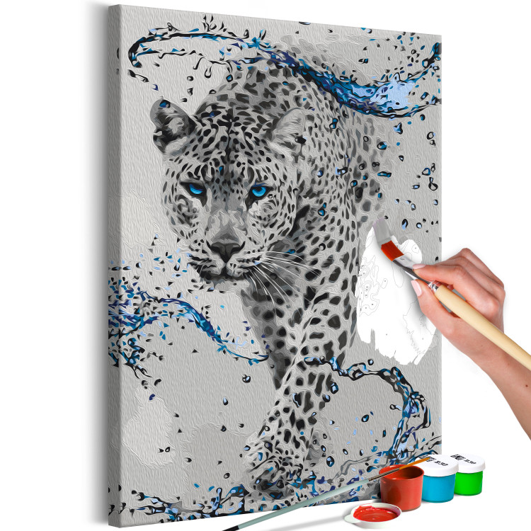 Paint by Number Kit Blue Breeze and Leopard 142572 additionalImage 4