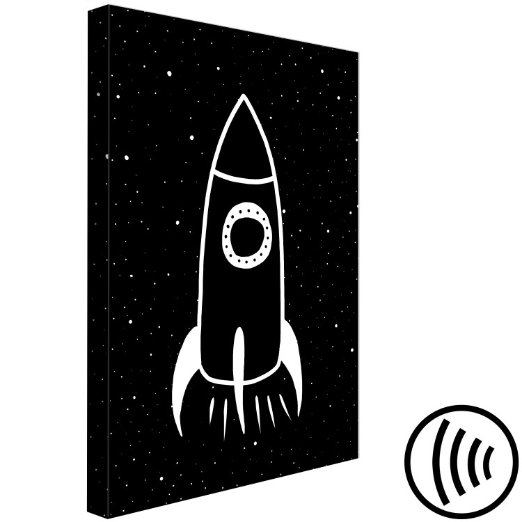 Canvas Rocket Soaring into Space (1-piece) Vertical - composition for children 143472 additionalImage 6
