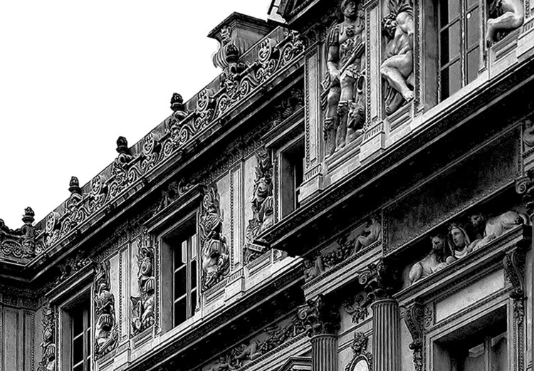 Canvas Art Print Paris Architecture (3-piece) - black-and-white frames of city landmarks 144972 additionalImage 5