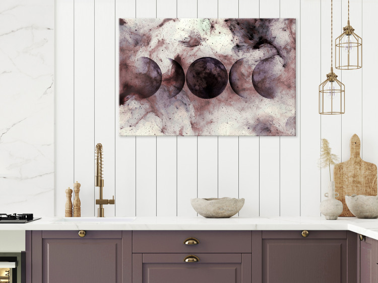 Canvas Print Collision of Worlds (1-piece) - abstraction with planets in space 145272 additionalImage 3