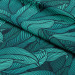 Decorative Curtain Leafy thickets - a graphic floral pattern in shades of sea green 147172 additionalThumb 2