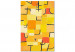 Paint by Number Kit Paul Klee, Signs in Yellow - Black Geometric Shapes on an Orange Background 148472 additionalThumb 3