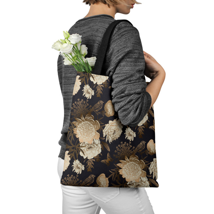 Shopping Bag Bouquet of the night - an elegant floral composition in shades of gold 149272 additionalImage 3