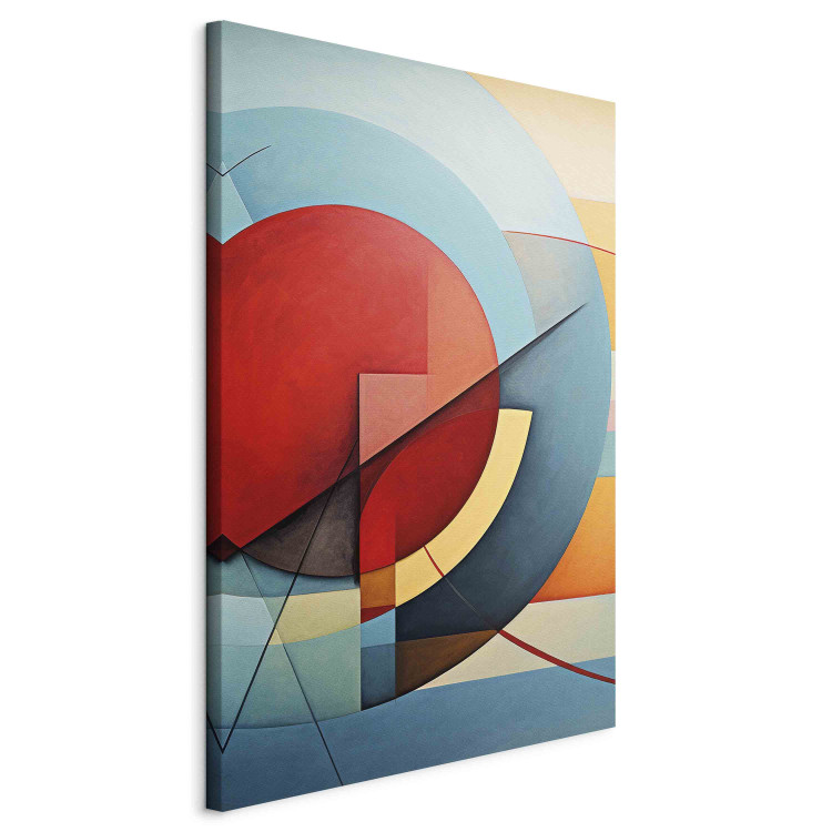 Canvas Art Print Deconstruction of circles - a geometric composition in the style of Kandinsky 151072 additionalImage 2
