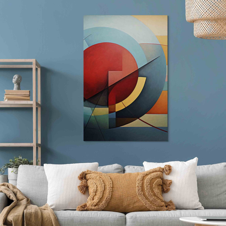 Canvas Art Print Deconstruction of circles - a geometric composition in the style of Kandinsky 151072 additionalImage 9